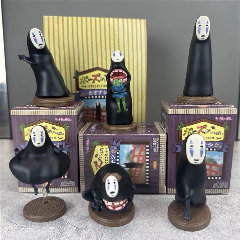 TOTORO 吉卜力 宮崎駿 無臉男 龍貓 千尋 神隱少女 蛋糕 擺件 擺飾 可愛 造型 玩具 療癒 動漫 卡通 盒玩-細節圖9