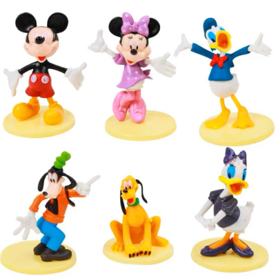 Disney 迪士尼 米奇 米妮 布魯多 黛西 高飛 唐老鴨 可愛 療癒 蛋糕 卡通 動漫 公仔 擺件 玩具 模型 禮物