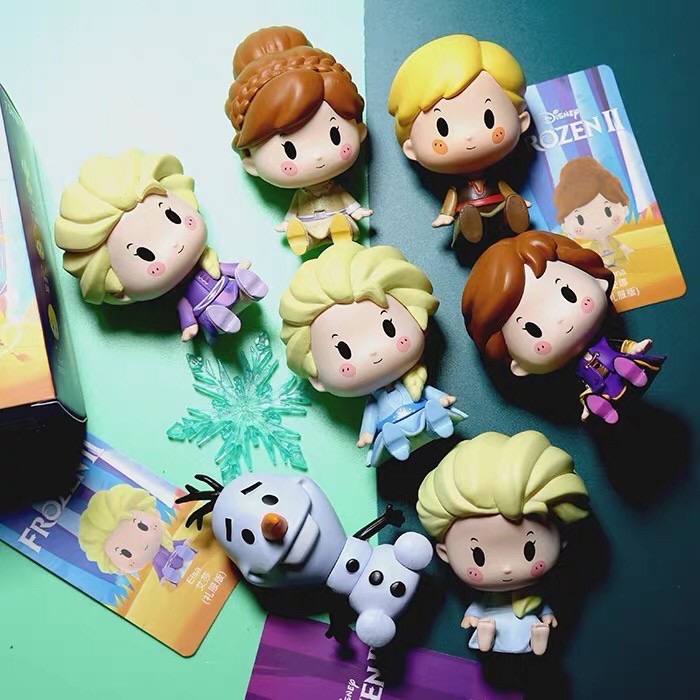 迪士尼 Disney 坐坐公主 坐坐系列 泡泡瑪特 冰雪奇緣 艾莎 安娜 雪寶 卡通 動漫 玩具 盲盒 公仔 可愛-細節圖3