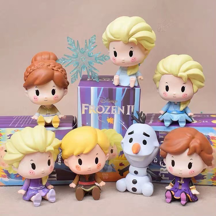 迪士尼 Disney 坐坐公主 坐坐系列 泡泡瑪特 冰雪奇緣 艾莎 安娜 雪寶 卡通 動漫 玩具 盲盒 公仔 可愛-細節圖4