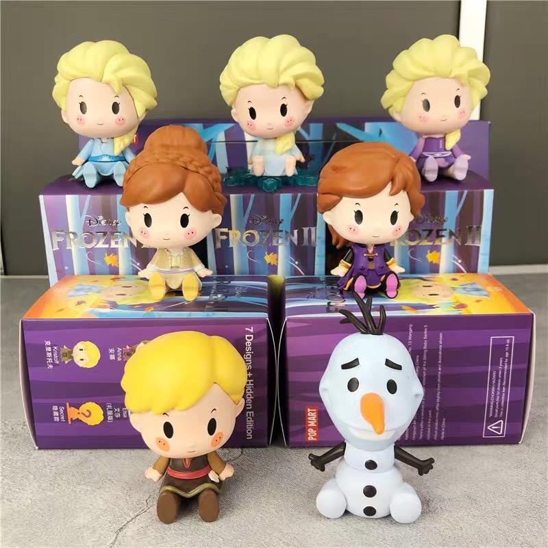 迪士尼 Disney 坐坐公主 坐坐系列 泡泡瑪特 冰雪奇緣 艾莎 安娜 雪寶 卡通 動漫 玩具 盲盒 公仔 可愛-細節圖7