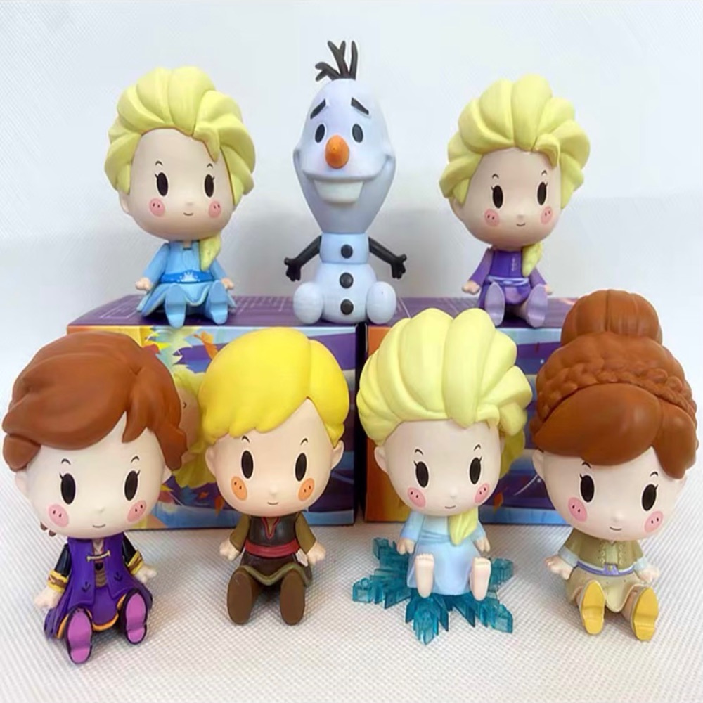 迪士尼 Disney 坐坐公主 坐坐系列 泡泡瑪特 冰雪奇緣 艾莎 安娜 雪寶 卡通 動漫 玩具 盲盒 公仔 可愛-細節圖9