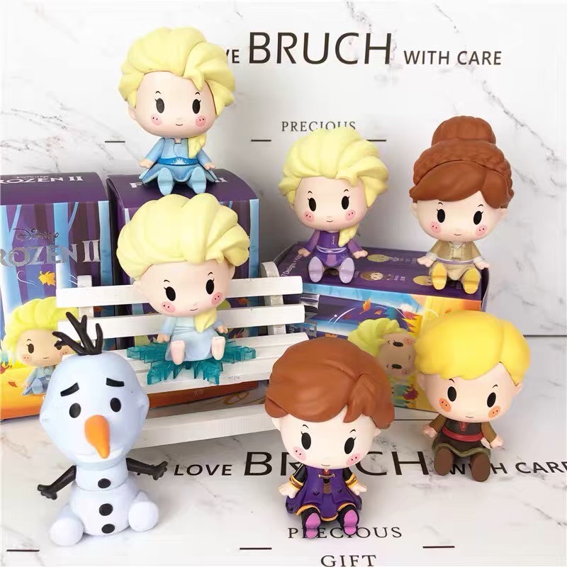 迪士尼 Disney 坐坐公主 坐坐系列 泡泡瑪特 冰雪奇緣 艾莎 安娜 雪寶 卡通 動漫 玩具 盲盒 公仔 可愛-細節圖10