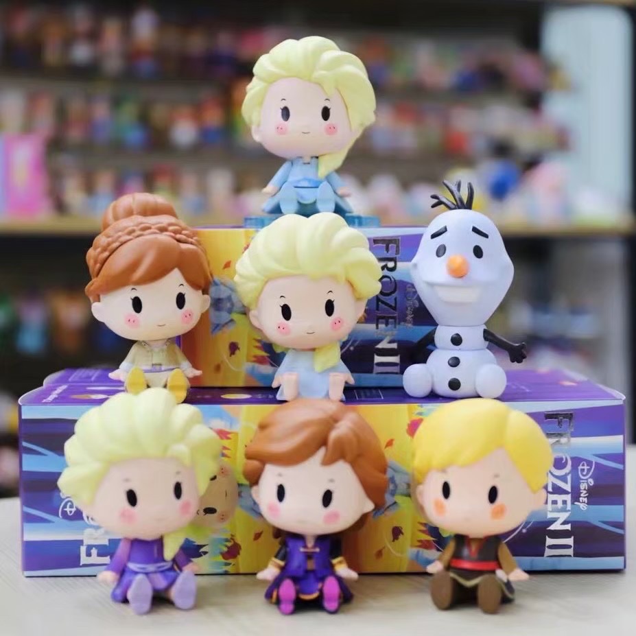 迪士尼 Disney 坐坐公主 坐坐系列 泡泡瑪特 冰雪奇緣 艾莎 安娜 雪寶 卡通 動漫 玩具 盲盒 公仔 可愛-細節圖11