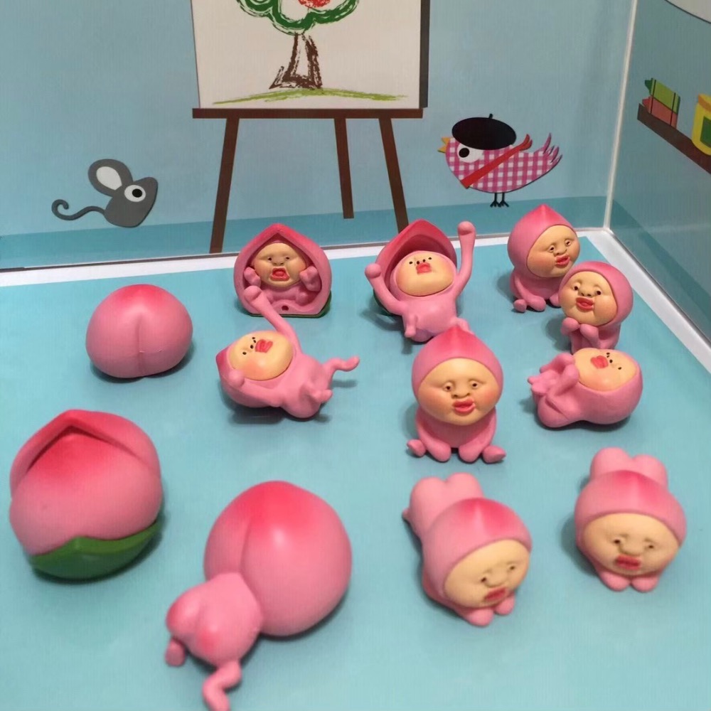 醜比頭 粉屁桃 疊疊樂 桌遊 草斑精 奶奶頭 小花頭 紅蘑菇 浮萍娃 赤羽佛 食蟲花 公仔 玩具 桌遊 擺件 療癒 禮物-細節圖4