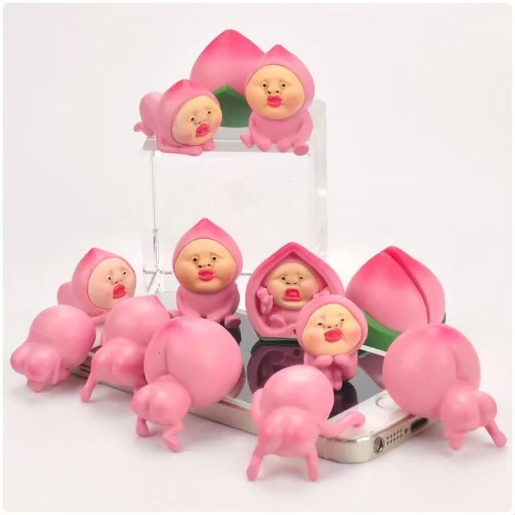 醜比頭 粉屁桃 疊疊樂 桌遊 草斑精 奶奶頭 小花頭 紅蘑菇 浮萍娃 赤羽佛 食蟲花 公仔 玩具 桌遊 擺件 療癒 禮物-細節圖10