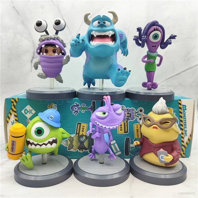 Disney 迪士尼 皮克斯 怪獸大學 怪獸電力公司 毛怪 大眼仔 阿布 藍道 卡通 動漫 玩具 擺件 公仔 盲盒 盒玩-細節圖4