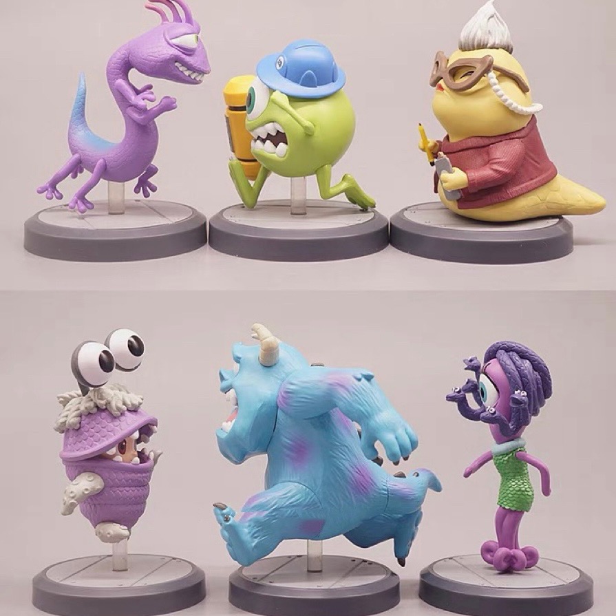 Disney 迪士尼 皮克斯 怪獸大學 怪獸電力公司 毛怪 大眼仔 阿布 藍道 卡通 動漫 玩具 擺件 公仔 盲盒 盒玩-細節圖10