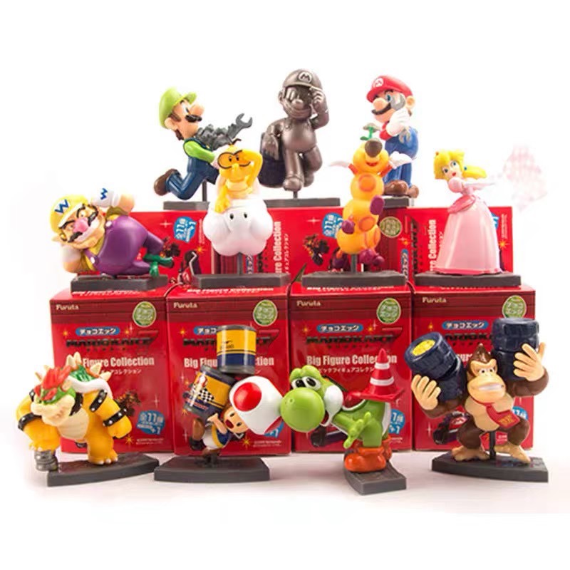 瑪莉兄弟 瑪利歐 路易吉 耀西 烏龜 比奧 蘑菇頭 庫巴 碧琪 壞利歐 大魔王 大金剛 動漫 公仔 盲盒 盒玩 卡通-細節圖6