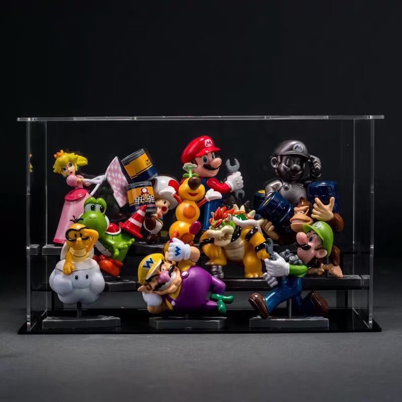 瑪莉兄弟 瑪利歐 路易吉 耀西 烏龜 比奧 蘑菇頭 庫巴 碧琪 壞利歐 大魔王 大金剛 動漫 公仔 盲盒 盒玩 卡通-細節圖8