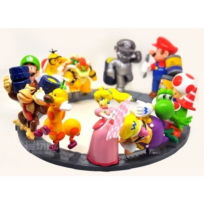 瑪莉兄弟 瑪利歐 路易吉 耀西 烏龜 比奧 蘑菇頭 庫巴 碧琪 壞利歐 大魔王 大金剛 動漫 公仔 盲盒 盒玩 卡通-細節圖11