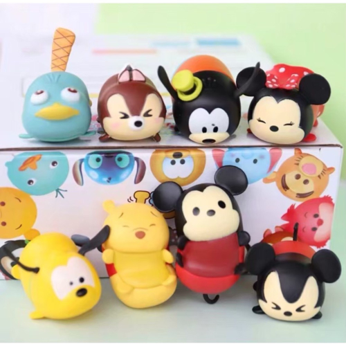 Tsumtsum 迪士尼 米奇 米妮 小熊維尼 奇奇 蒂蒂 高飛 大嘴鴨 搖滾 翻轉 疊疊樂 公仔 玩具 可愛 療癒