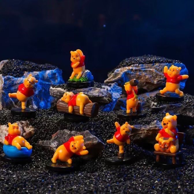 Disney 迪士尼 小熊維尼 跳跳虎 小豬 屹耳 卡通 造型 送禮 禮物 動漫 公仔 九款 擺件 擺飾 療癒 玩具-細節圖11