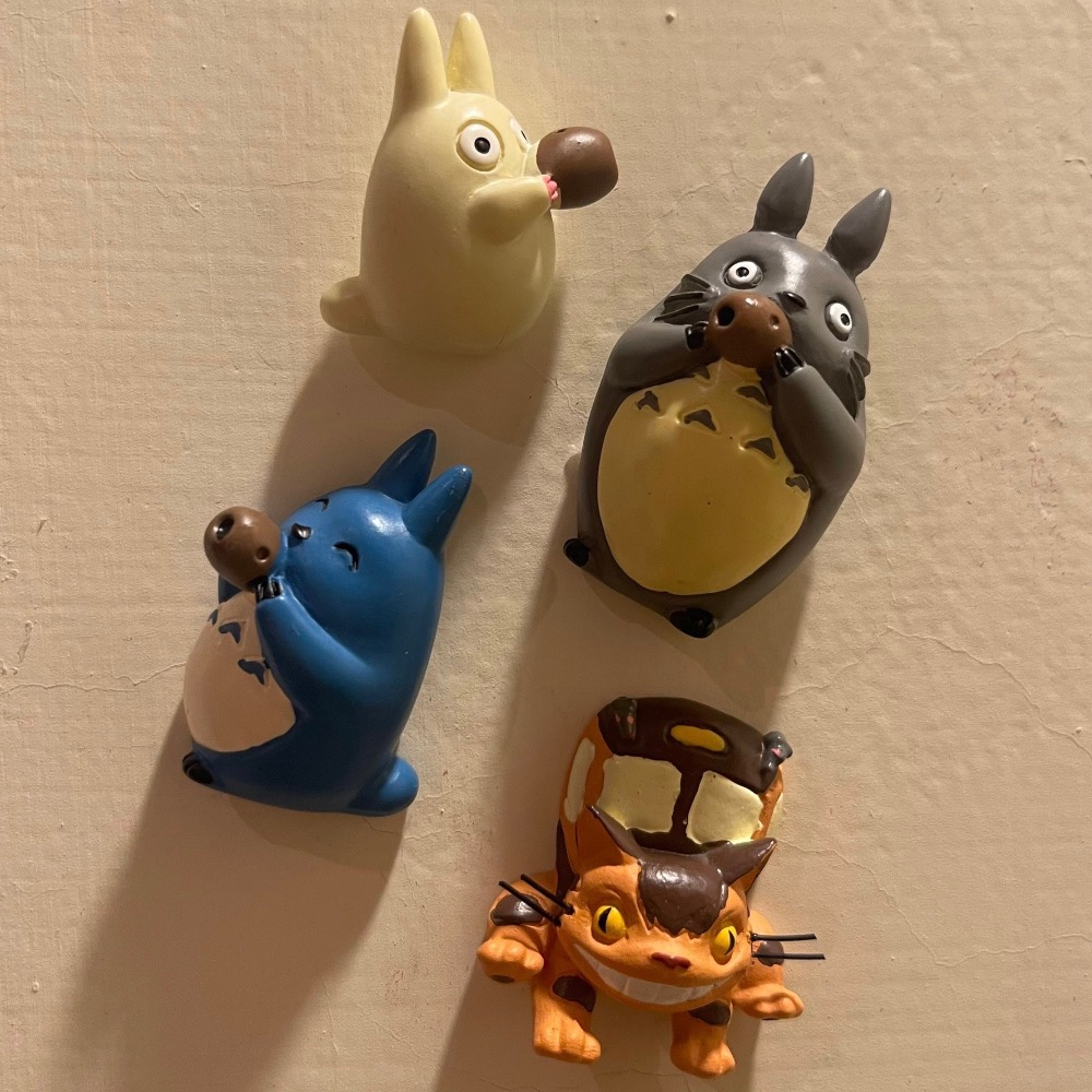 （出清）TOTORO 宮崎駿 吉卜力 龍貓 龍貓巴士 小龍貓 擺件 公仔 可愛 療癒 玩具 造型 磁鐵 磁貼 冰箱貼-細節圖4