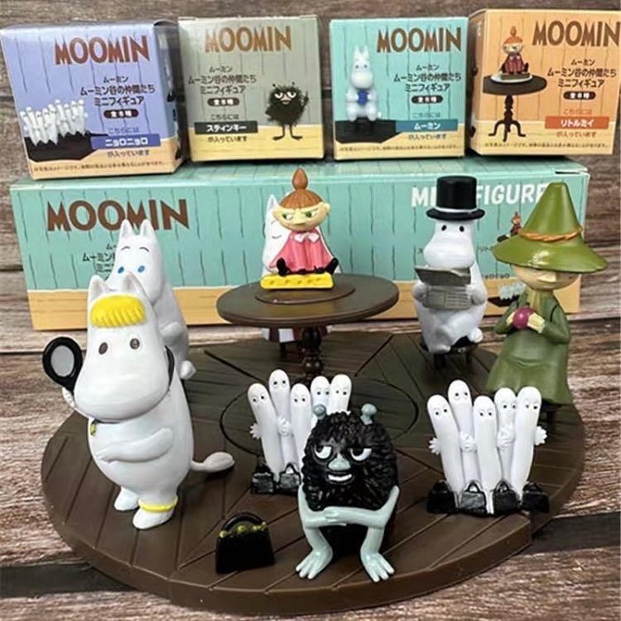 Moomin 姆明 姆明家族 嚕嚕米 小肥肥 小美 史力奇 療癒 送禮 禮物 卡通 玩具 動漫 盲盒 公仔 擺件-細節圖4