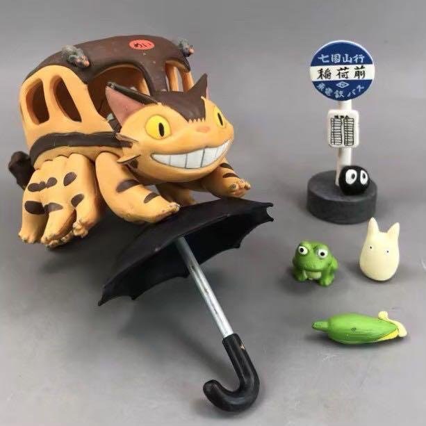 TOTORO 宮崎駿 吉卜力 龍貓 龍貓公車 龍貓巴士 龍貓車 黑貓 無臉男 疊疊樂 可愛 療癒 擺件 送禮 創意 公仔-細節圖6