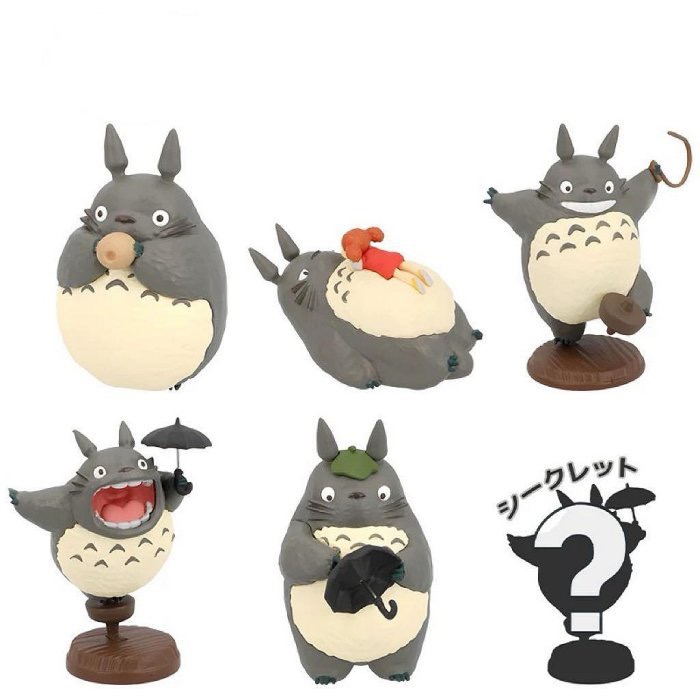 TOTORO 吉卜力 宮崎駿 龍貓 魔女宅急便 黑貓 琪琪 吉吉 龍貓巴士 無臉男 模型 蛋糕 盒玩 盲盒 擺件 可愛-細節圖2