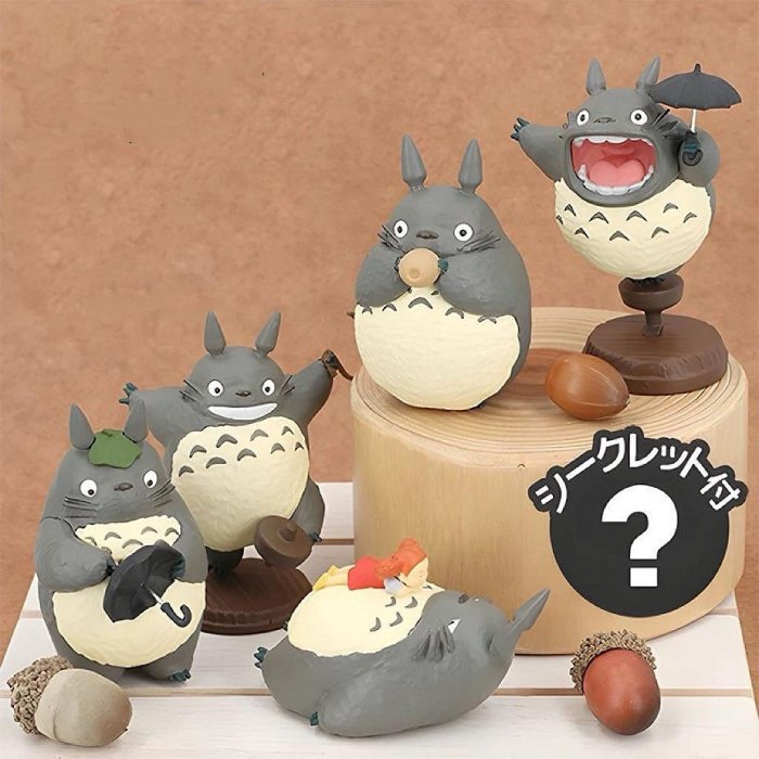 TOTORO 吉卜力 宮崎駿 龍貓 魔女宅急便 黑貓 琪琪 吉吉 龍貓巴士 無臉男 模型 蛋糕 盒玩 盲盒 擺件 可愛-細節圖5