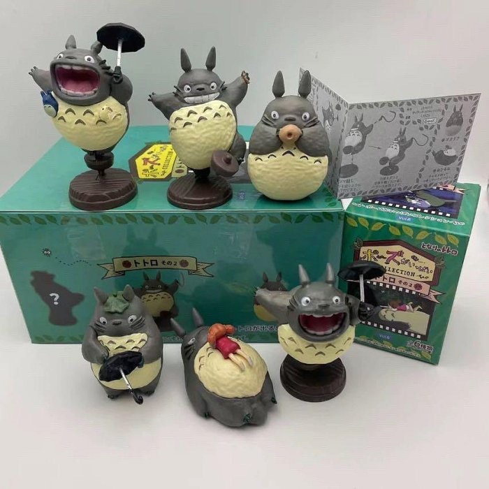 TOTORO 吉卜力 宮崎駿 龍貓 魔女宅急便 黑貓 琪琪 吉吉 龍貓巴士 無臉男 模型 蛋糕 盒玩 盲盒 擺件 可愛-細節圖8