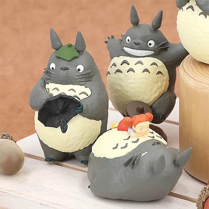 TOTORO 吉卜力 宮崎駿 龍貓 魔女宅急便 黑貓 琪琪 吉吉 龍貓巴士 無臉男 模型 蛋糕 盒玩 盲盒 擺件 可愛-細節圖11