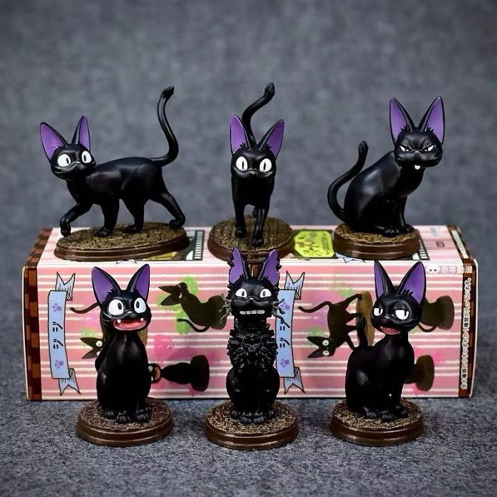 TOTORO 宮崎駿 龍貓 吉吉 琪琪 黑貓 魔女宅急便 療癒 盲盒 盒裝 禮物 動漫 蛋糕 模型 公仔 擺件 造型-細節圖5