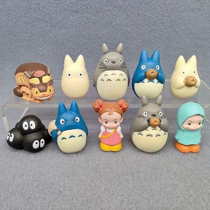 TOTORO 宮崎駿 吉卜力 龍貓 魔女宅急便 無臉男 龍貓巴士 小龍貓 小梅 黑炭 蛋糕 盒裝 玩具 擺件 手指偶-細節圖8