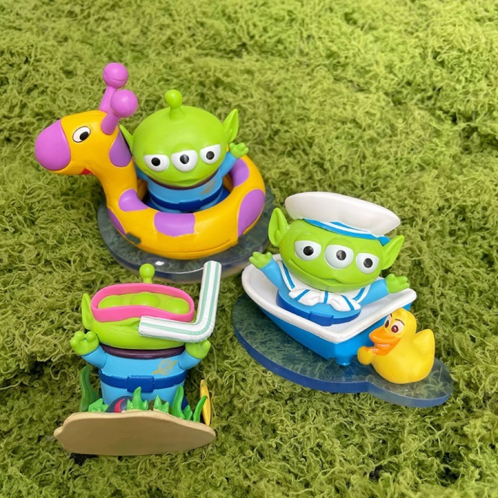 Disney 迪士尼 PIXAR 皮克斯 玩具總動員 三眼怪 三眼仔 夏日 夏季 游泳圈 濳水 帆船 海軍 擺件 卡通-細節圖8