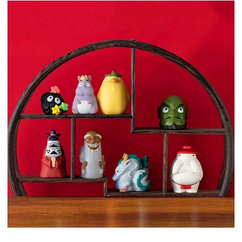 吉卜力 宮崎駿 神隱少女 無臉男 千尋 白龍 湯婆婆 錢婆婆 鍋爐爺爺 小少爺 坊寶寶 療癒 公仔 禮物 聖誕禮物 盒裝-細節圖2