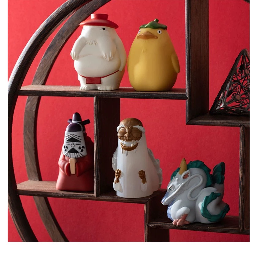 吉卜力 宮崎駿 神隱少女 無臉男 千尋 白龍 湯婆婆 錢婆婆 鍋爐爺爺 小少爺 坊寶寶 療癒 公仔 禮物 聖誕禮物 盒裝-細節圖3