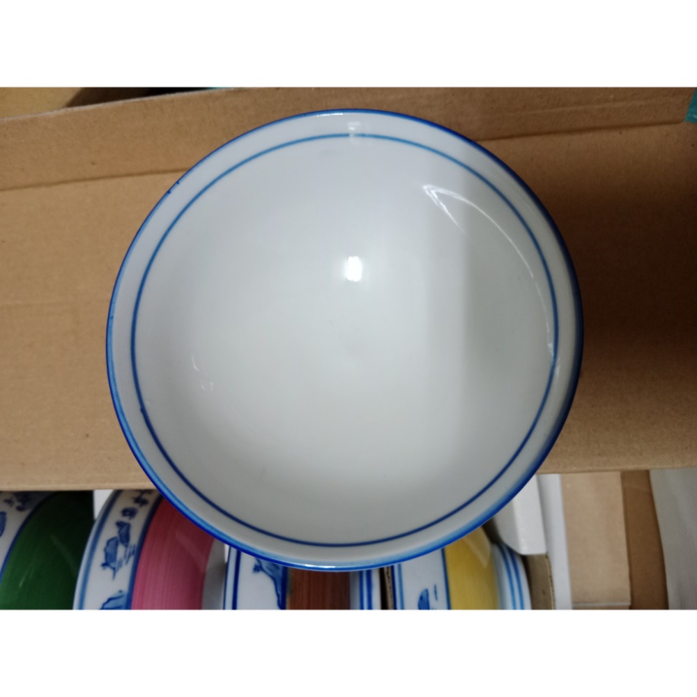 全新5個不同顏色及花樣彩繪碗~-細節圖2