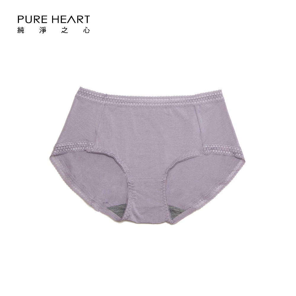 PURE HEART 圓點蕾絲-莫代爾石墨烯 天絲棉抗菌內褲(中低腰)6色組-852-細節圖2