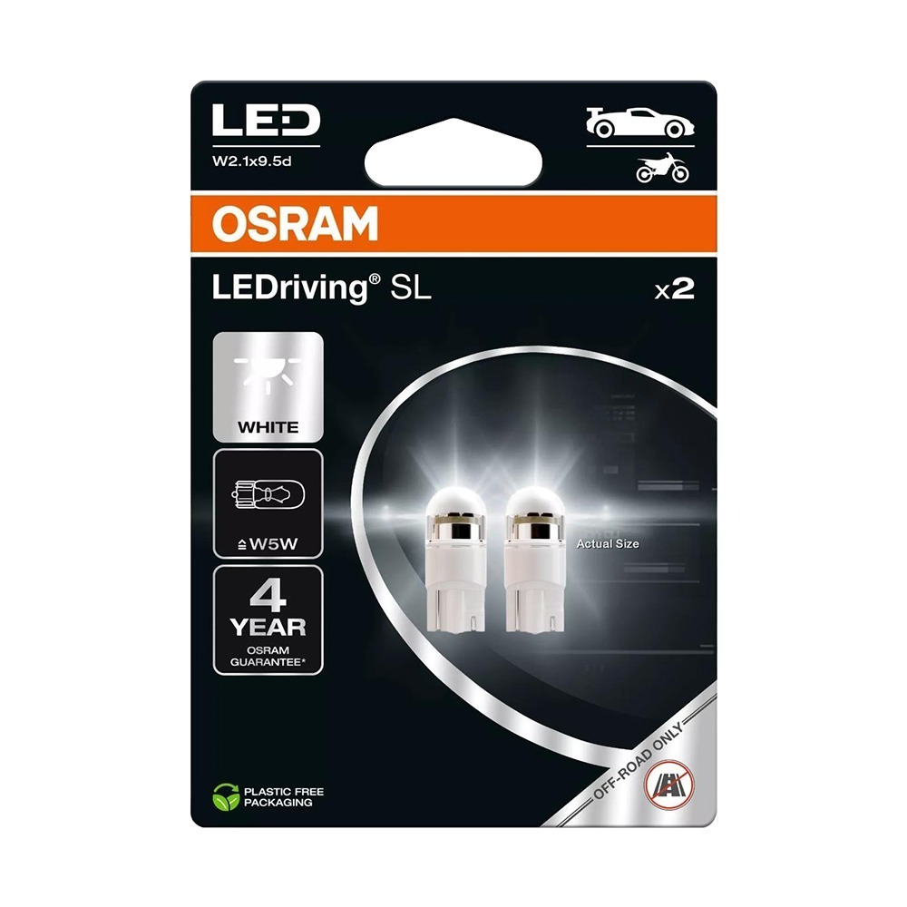 【OSRAM歐司朗】2825DWP T10 168 194 W5W LED 6000K燈泡 正白光 三年-細節圖2
