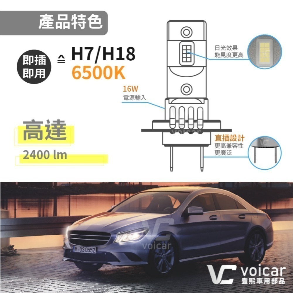 最新 OSRAM 直插式 GEN 2 第二代 6500K H4 H19 , H7 H18 大燈/遠燈 LED 燈泡-細節圖5