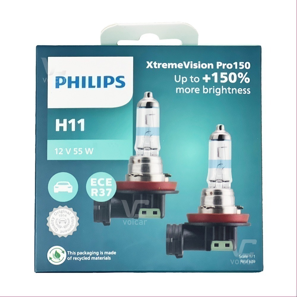 PHILIPS  X-tremeVision Pro150夜勁光+150%燈泡 H11 HB3 HB4 9012 H7-規格圖7