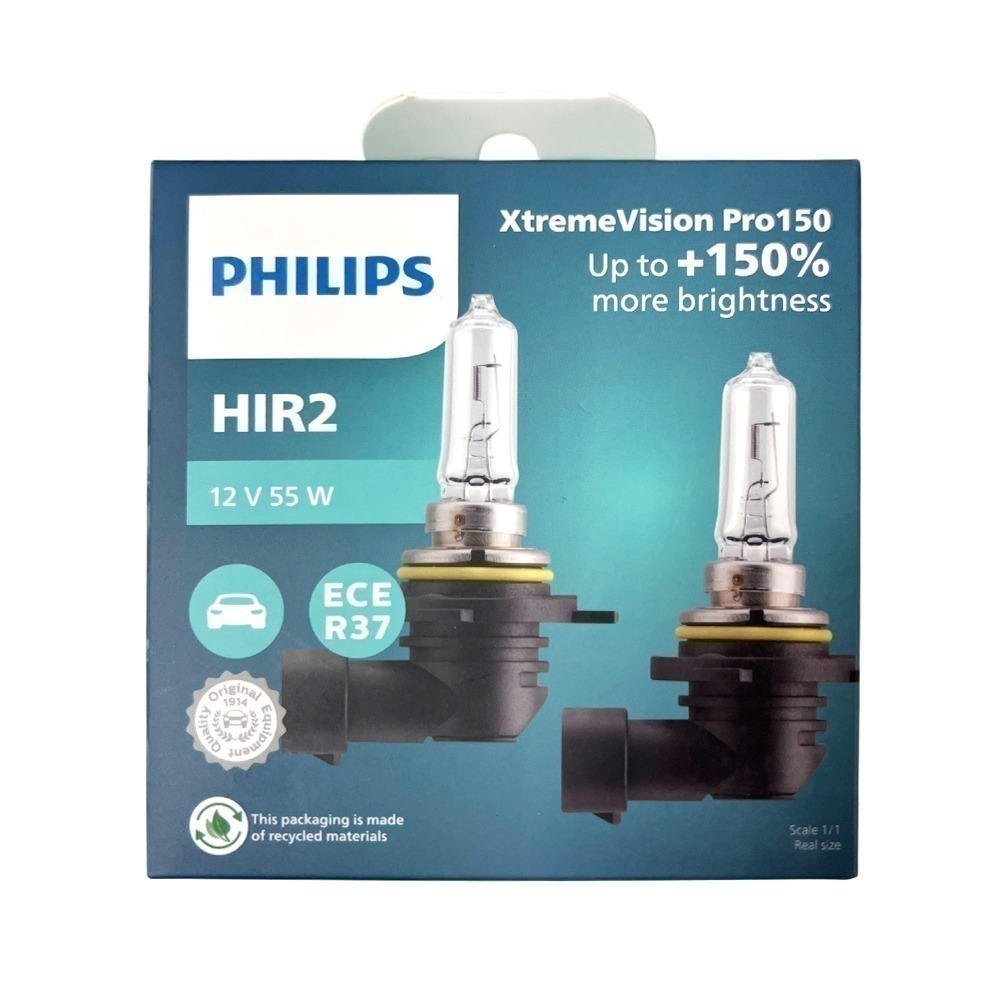 PHILIPS  X-tremeVision Pro150夜勁光+150%燈泡 H11 HB3 HB4 9012 H7-規格圖7