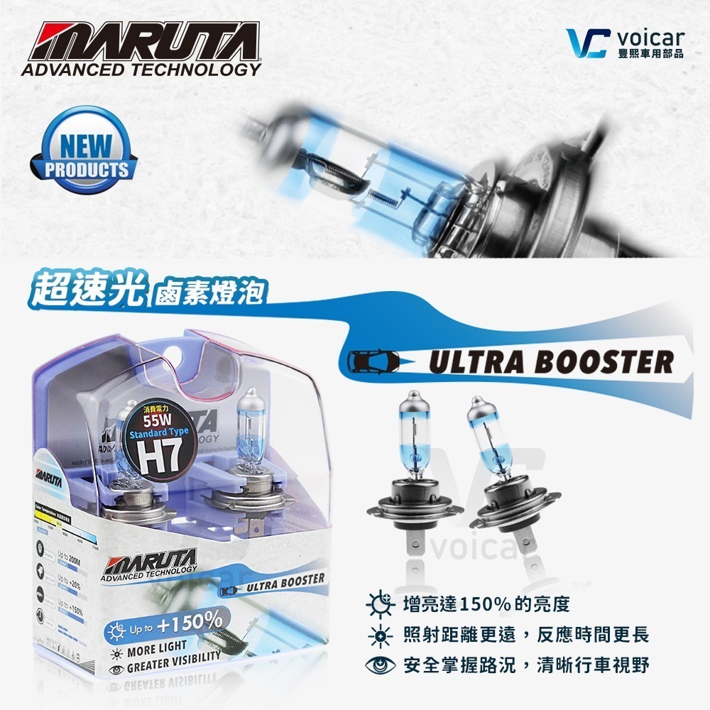 【MARUTA】ULTRA BOOSTER +150% (超速光 H7鹵素燈泡)-細節圖2