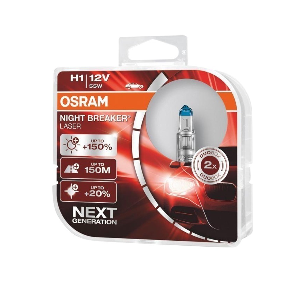 【OSRAM 歐司朗】LASER雷射星鑽 耐激光增亮+150% 大燈小燈 燈泡 H1-細節圖2