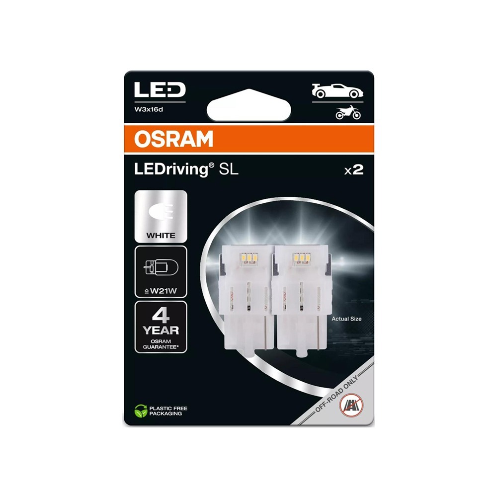 OSRAM 歐司朗 7505DWP T20 7440 W21W LED白光 單芯 倒車燈/日行燈燈泡 KICKS-細節圖2