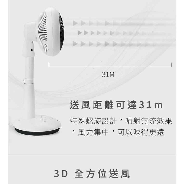 IRIS 愛麗思 STF-DC15T 直立式3D循環扇 12坪 循環扇 靜音 節能 公司貨-細節圖4