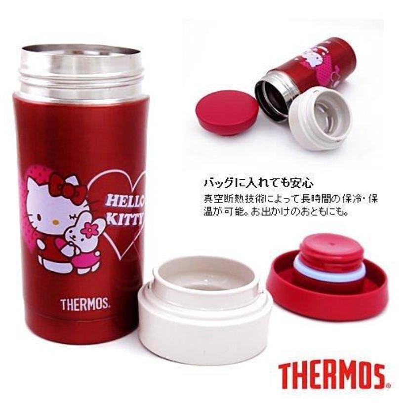 阿猴達可達 THERMOS 膳魔師 Hello Kitty不銹鋼真空保溫杯350ml JMK-351-RK 全新出清優惠-細節圖3