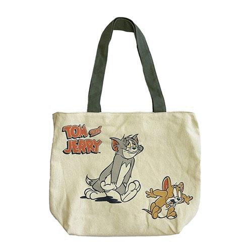 阿猴達可達 JAPAN日本限定 Tom and Jerry 湯姆貓與傑利鼠 手提袋 外出袋 隨行包 文青袋 補習袋 全新-細節圖3