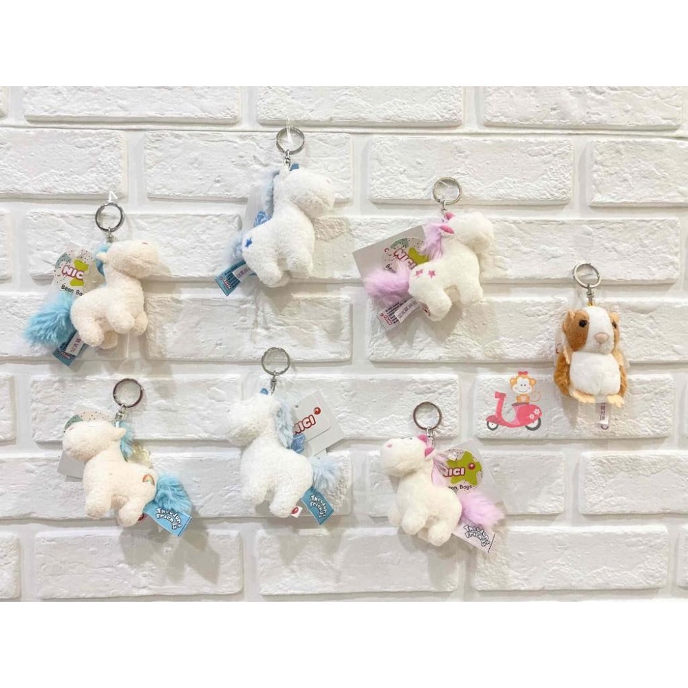 阿猴達可達 日本限定 NICI 笑笑羊 雪莉 小羊 尚恩 牧羊犬 彩虹馬 獨角獸 玩偶鑰匙圈 吊飾 笑笑羊 全新正日貨-細節圖7