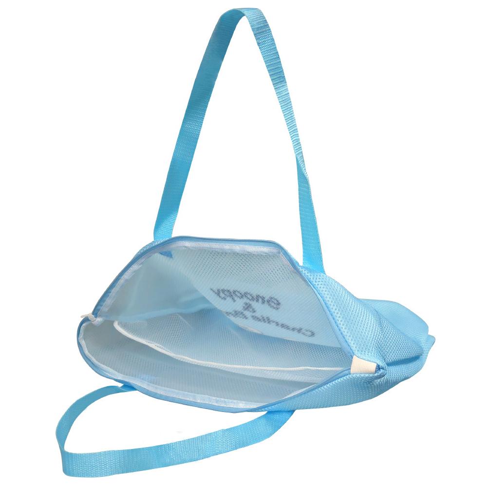 阿猴達可達 日本境內限定 PEANUTS 史努比 Snoopy 阿比 加厚版 洗衣袋 洗衣網 可提背 48cm 全新品-細節圖2