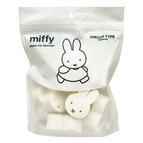 阿猴達可達 JAPAN日本限定 Miffy 米菲兔 米飛 米菲兔兔 miffy x 粧美堂 化妝 海綿 粉撲 12入裝-細節圖4