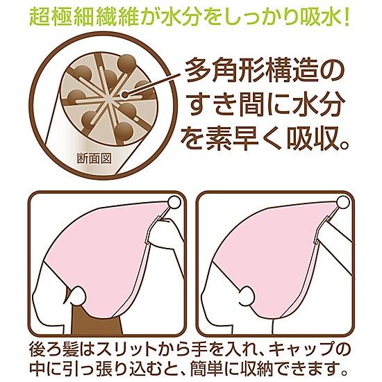 阿猴達可達 JAPAN日本限定款 日本花卉圖案 兒童 吸水帽 吸水性超強 吸水速乾 髮帶帽 毛巾帽 浴巾帽 全新品-細節圖6