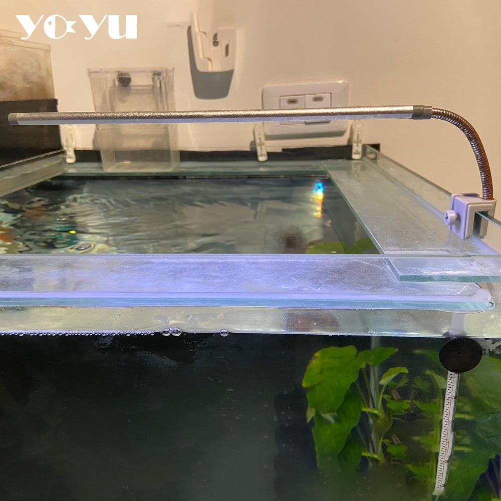 水族燈 魚缸燈 20cm防水燈 水草燈 水族箱燈 夾燈 側夾 背夾 不閃頻 護眼 不傷魚 增豔 變色 水族燈具-細節圖3
