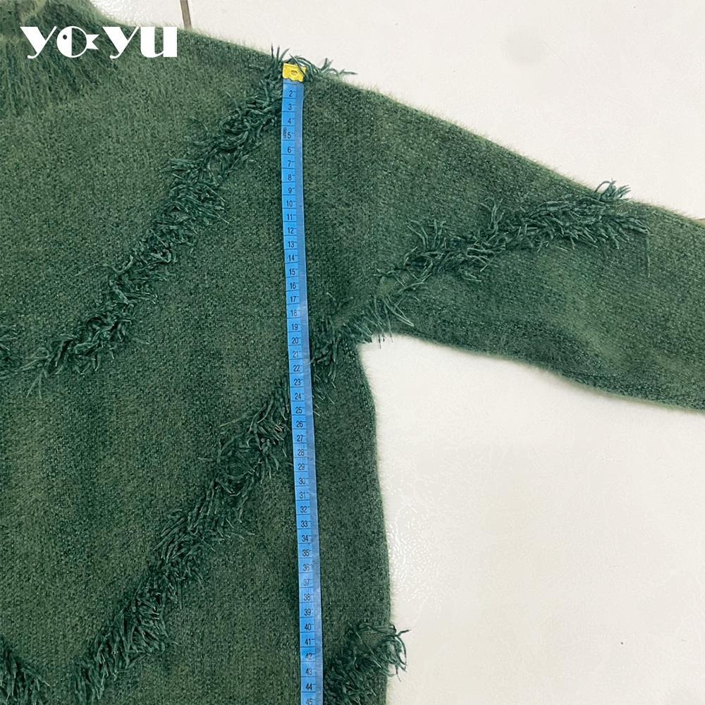 高領流蘇毛衣/不規則貓咪毛衣 針織衫 聖誕節 聖誕樹 聖誕節 保暖 設計 二手女裝 9.9成新只穿一次清倉 衣服交換禮物-細節圖5