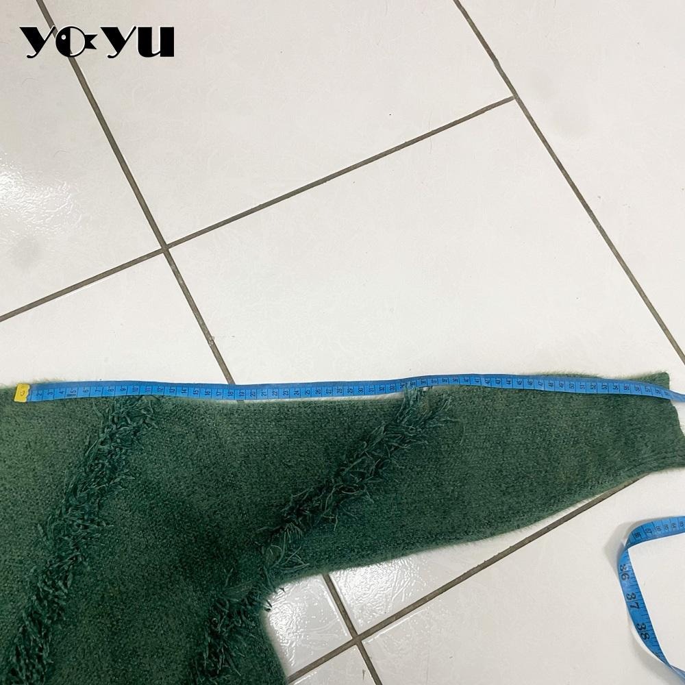 高領流蘇毛衣/不規則貓咪毛衣 針織衫 聖誕節 聖誕樹 聖誕節 保暖 設計 二手女裝 9.9成新只穿一次清倉 衣服交換禮物-細節圖6