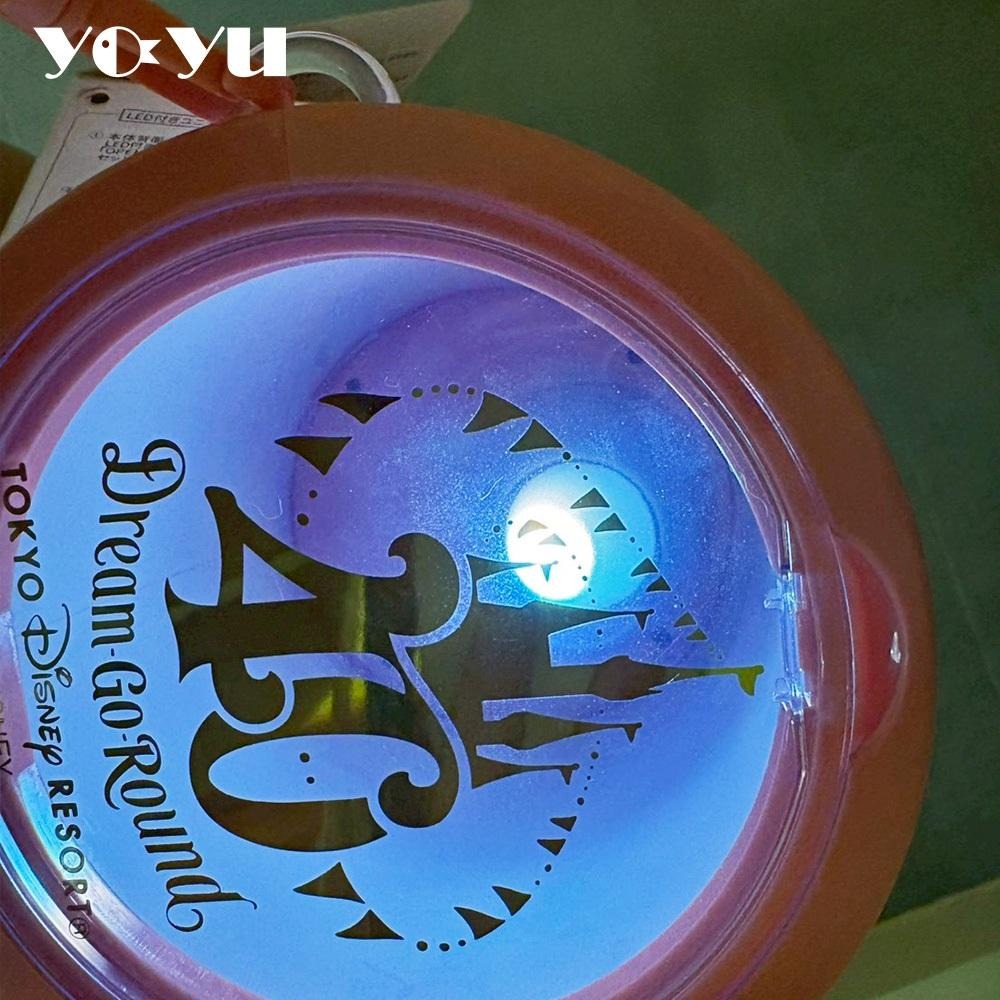 Disney 東京迪士尼40週年紀念爆米花桶 | 可發光 附背帶 現貨 日本🇯🇵 糖果盒 米奇米妮 絕版品 筆筒 小夜燈-細節圖4