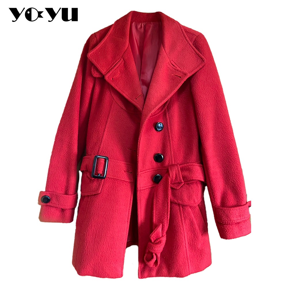 二手女裝 9.9成新只穿一次清倉 衣服 洋裝 外套  大衣 休閒 蕾絲 超美雕花透膚 過年新衣 便宜百搭 尺寸約為M-L-規格圖9